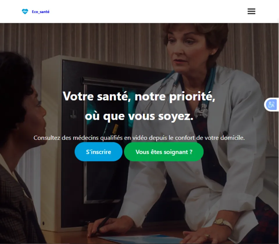 Aperçu de la plateforme Ecosanter
